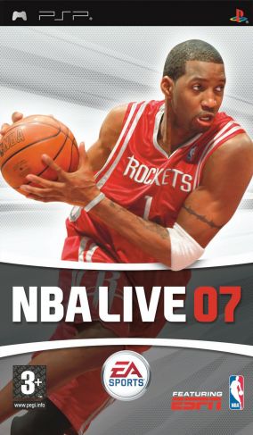 Immagine della copertina del gioco NBA LIVE 07 per PlayStation PSP
