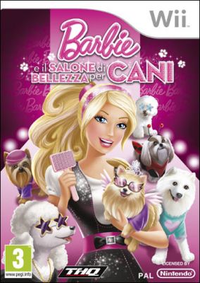 Immagine della copertina del gioco Barbie e il Salone di Bellezza per Cani per Nintendo Wii