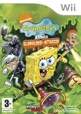 Immagine della copertina del gioco SpongeBob e i Suoi Amici: Globulous all'Attacco! per Nintendo Wii