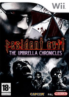 Copertina del gioco Resident Evil The Umbrella Chronicles per Nintendo Wii