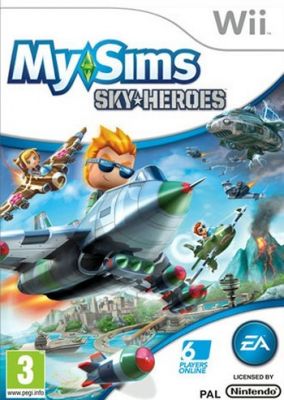 Copertina del gioco MySims SkyHeroes per Nintendo Wii