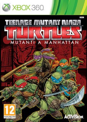 Copertina del gioco Teenage Mutant Ninja Turtles: Mutanti a Manhattan per Xbox 360