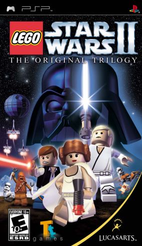 Immagine della copertina del gioco LEGO Star Wars II: The Original Trilogy per PlayStation PSP