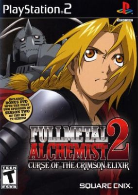 Copertina del gioco Fullmetal Alchemist 2: Curse of the Crimson Elixir per PlayStation 2