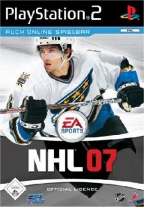 Immagine della copertina del gioco NHL 07 per PlayStation 2