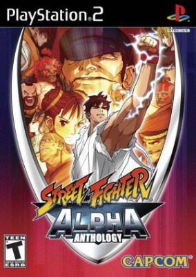 Immagine della copertina del gioco Street Fighter Alpha Anthology per PlayStation 2