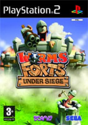 Immagine della copertina del gioco Worms Forts: Under siege per PlayStation 2