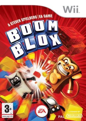 Immagine della copertina del gioco Boom Blox per Nintendo Wii