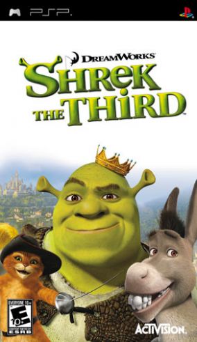 Immagine della copertina del gioco Shrek Terzo per PlayStation PSP