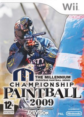 Immagine della copertina del gioco Millenium Series Championship Paintball 2009 per Nintendo Wii