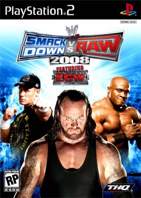 Immagine della copertina del gioco WWE Smackdown vs. RAW 2008 per PlayStation 2