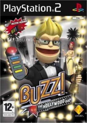 Immagine della copertina del gioco Buzz! The Hollywood Quiz per PlayStation 2