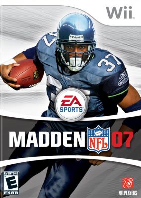 Copertina del gioco Madden NFL 07 per Nintendo Wii
