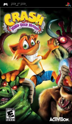 Immagine della copertina del gioco Crash Bandicoot: Il Dominio sui Mutanti per PlayStation PSP