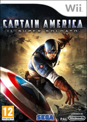 Copertina del gioco Captain America: Il Super Soldato per Nintendo Wii