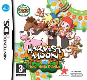 Immagine della copertina del gioco Harvest Moon: L'Isola della Felicita' per Nintendo DS