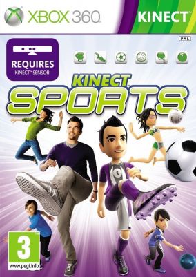 Immagine della copertina del gioco Kinect Sports per Xbox 360