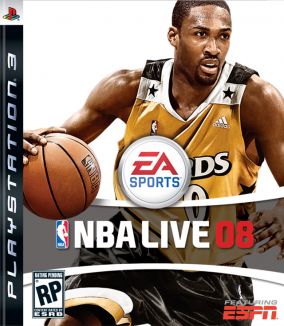 Immagine della copertina del gioco NBA Live 08 per PlayStation 3
