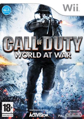 Copertina del gioco Call of Duty: World at War per Nintendo Wii
