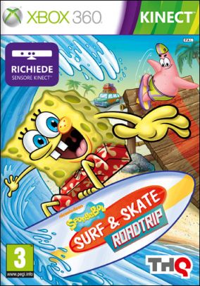 Immagine della copertina del gioco SpongeBob: Surf & Skate Roadtrip per Xbox 360