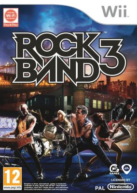 Copertina del gioco Rock Band 3 per Nintendo Wii