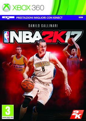 Copertina del gioco NBA 2K17 per Xbox 360