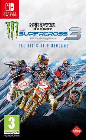 Immagine della copertina del gioco Monster Energy Supercross - The Official Videogame 3 per Nintendo Switch