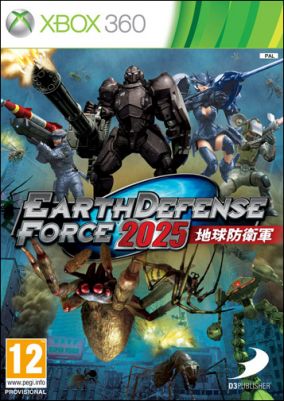 Copertina del gioco Earth Defense Force 2025 per Xbox 360