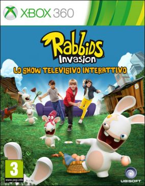 Copertina del gioco Rabbids Invasion: Lo show televisivo interattivo per Xbox 360