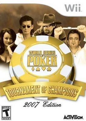 Copertina del gioco World Series of Poker Tournament of Champions 2007 Edition per Nintendo Wii