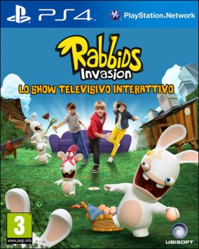 Immagine della copertina del gioco Rabbids Invasion: Lo show televisivo interattivo per PlayStation 4