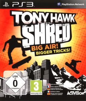Immagine della copertina del gioco Tony Hawk: Shred per PlayStation 3