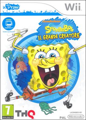 Copertina del gioco SpongeBob Drawing - uDraw per Nintendo Wii