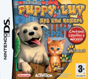 Immagine della copertina del gioco Puppy Luv Spa & Resort Tycoon per Nintendo DS