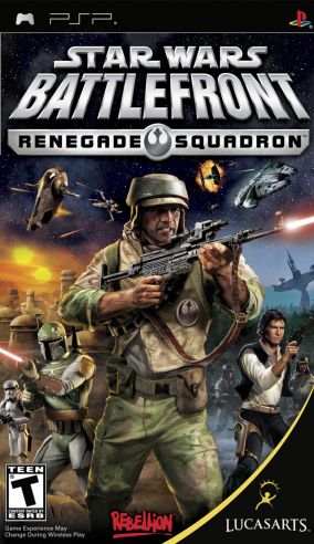 Immagine della copertina del gioco Star Wars Battlefront Lo squadrone dei rinnegati per PlayStation PSP