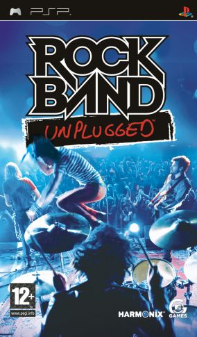 Immagine della copertina del gioco Rock Band Unplugged per PlayStation PSP