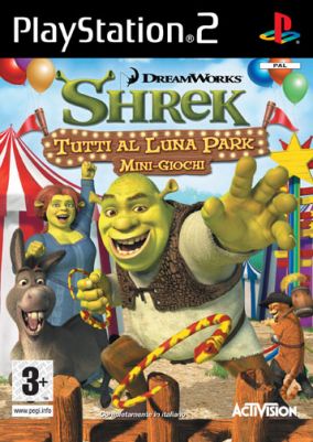Immagine della copertina del gioco Shrek Tutti al Luna Park per PlayStation 2