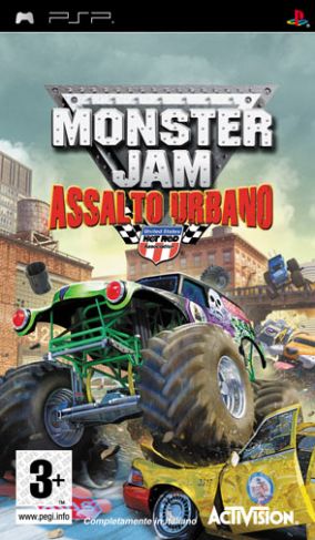 Immagine della copertina del gioco Monster Jam: Assalto Urbano per PlayStation PSP