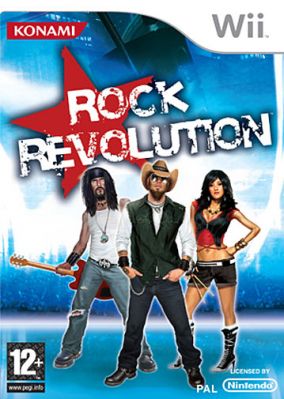 Immagine della copertina del gioco Rock Revolution per Nintendo Wii