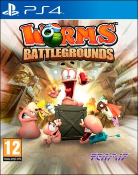 Copertina del gioco Worms Battlegrounds per PlayStation 4