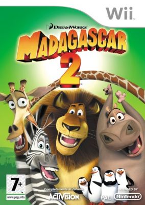 Copertina del gioco Madagascar: Escape 2 Africa per Nintendo Wii