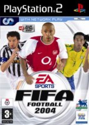 Immagine della copertina del gioco Fifa 2004 per PlayStation 2