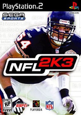 Immagine della copertina del gioco NFL 2K3 per PlayStation 2