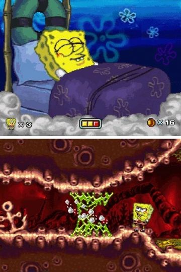 Immagine -2 del gioco SpongeBob SquarePants:La Creatura del Krusty Krab  per Nintendo DS