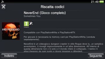 Immagine -9 del gioco NeverEnd per PSVITA