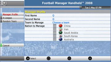 Immagine -12 del gioco Football Manager Handheld 2008 per PlayStation PSP