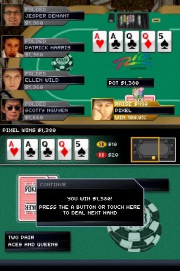 Immagine -11 del gioco World Series of Poker 2008: Battle For The Bracelets per Nintendo DS