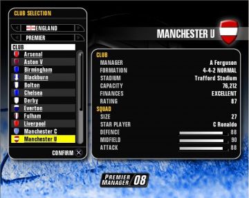 Immagine -5 del gioco Premier Manager 08 per PlayStation 2