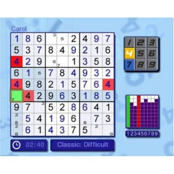 Immagine -4 del gioco Carol Vorderman's Sudoku per PlayStation PSP