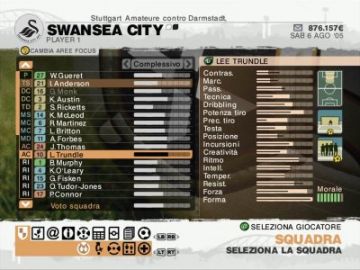 Immagine -1 del gioco Football Manager Campionato 2007 per PlayStation 2